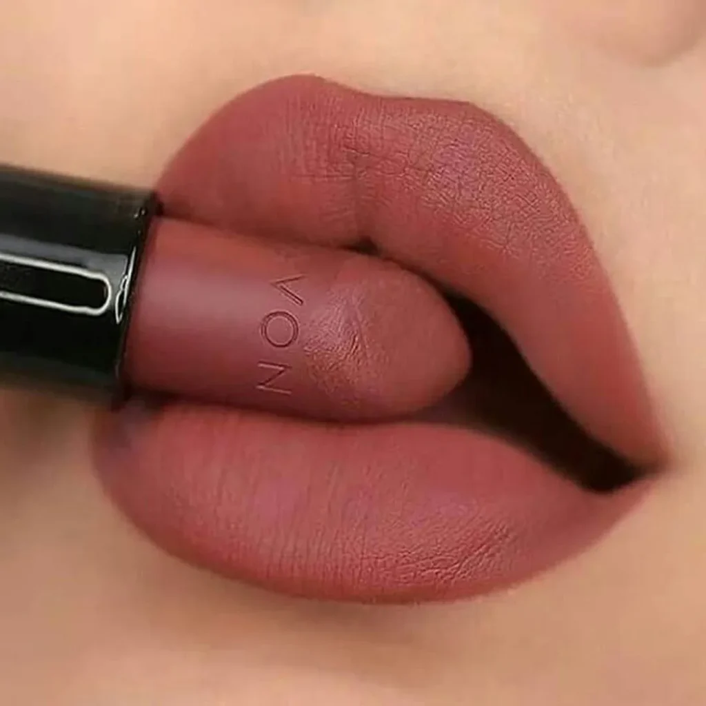 Burgundy velvet lipstick