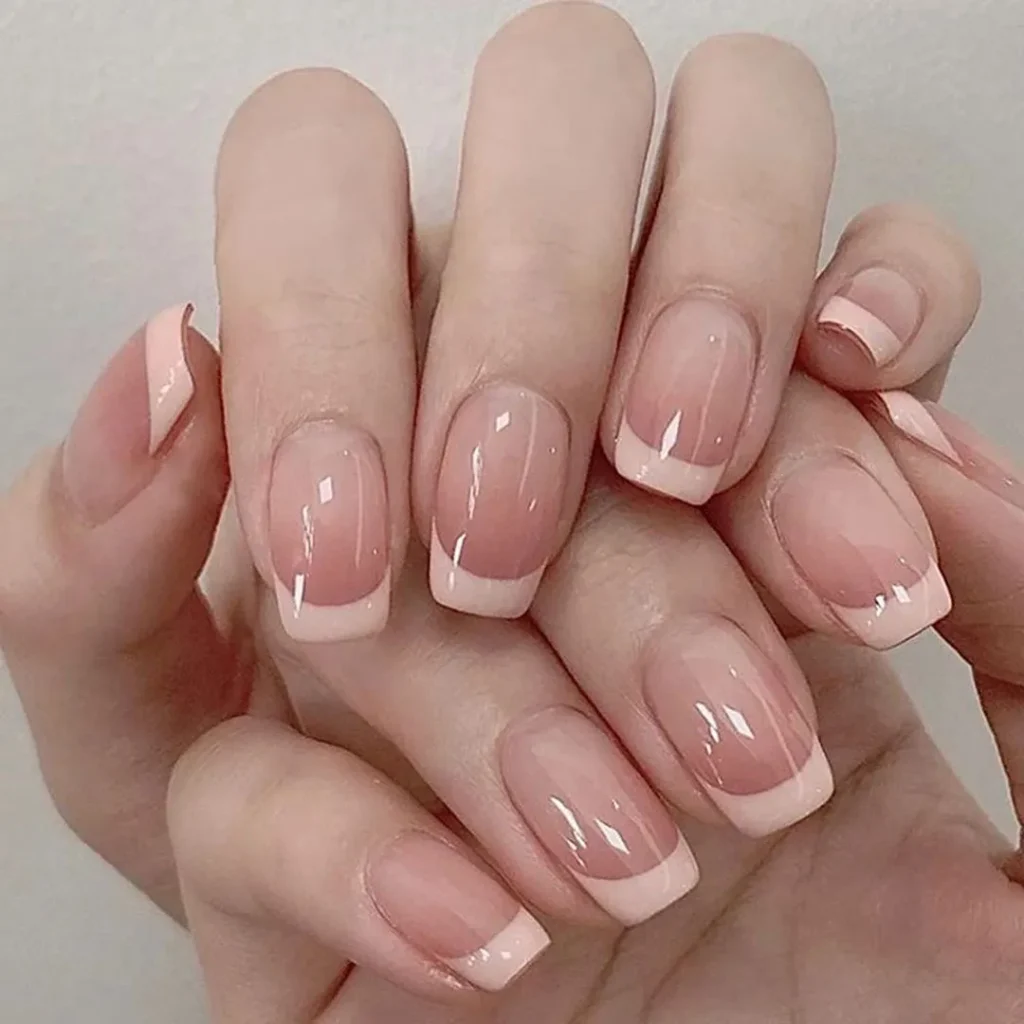 Unique French nail design