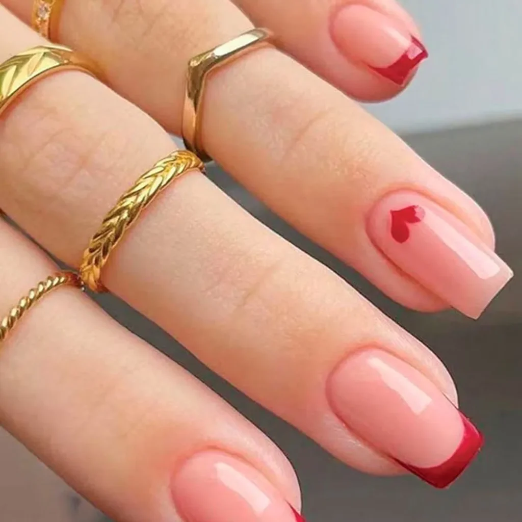 Cute French nail design