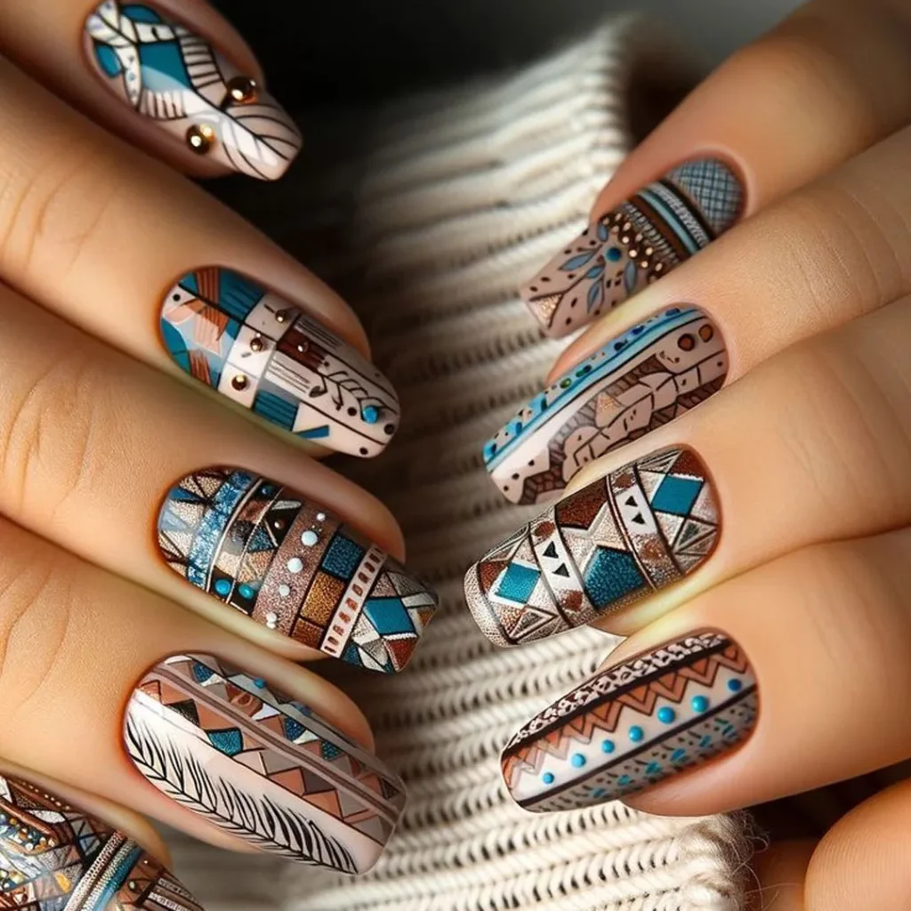 Feminine nail design