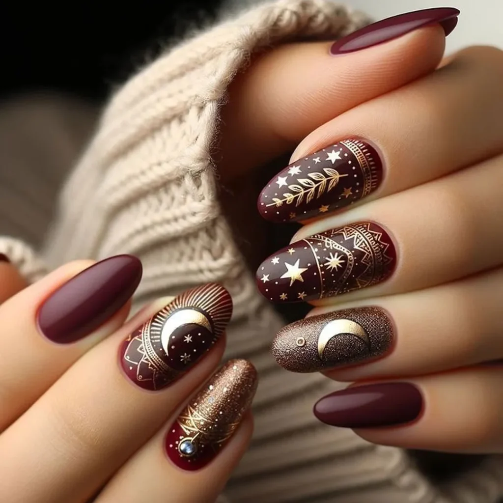 Embossed nail design