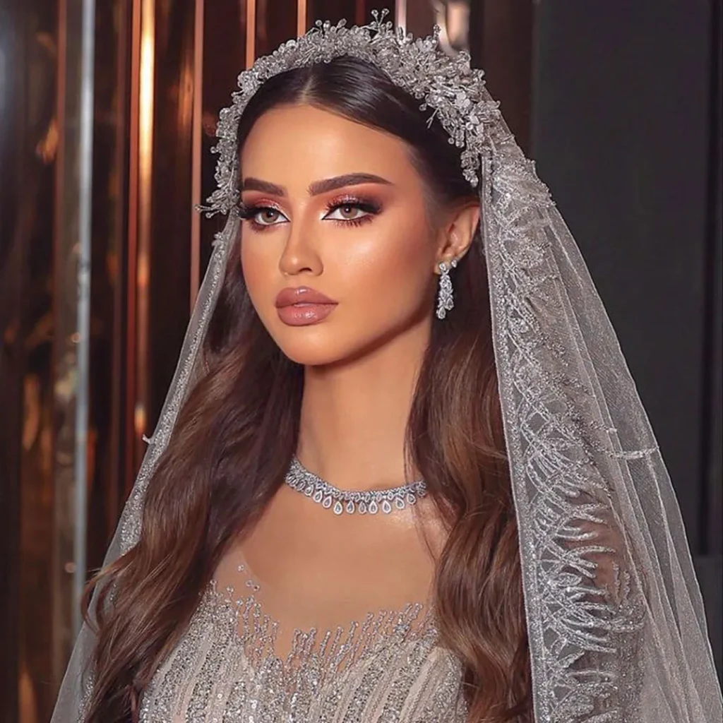 Smokey bridal makeup