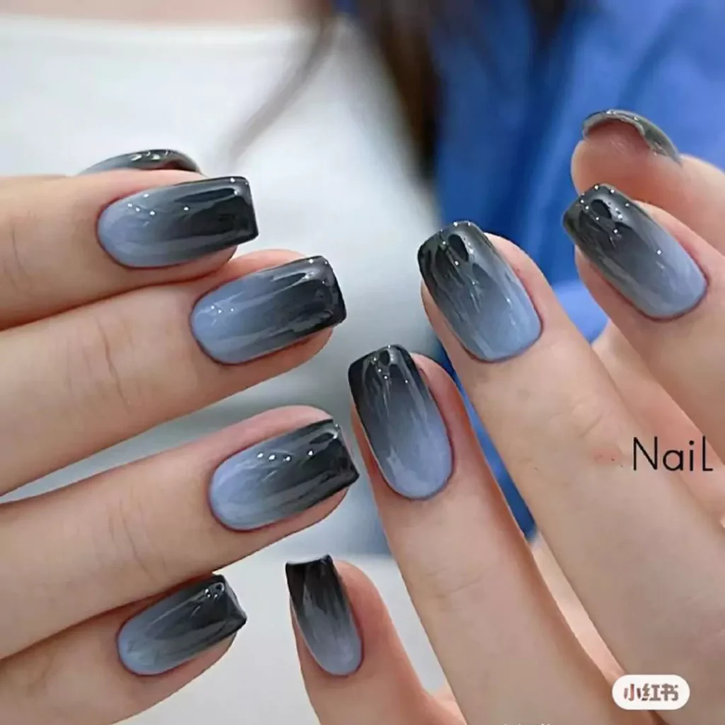 Attractive Baby Boomer Nail Design