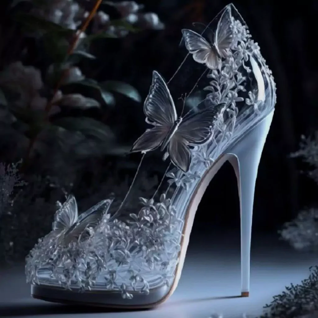 Glassy Bride High Heels