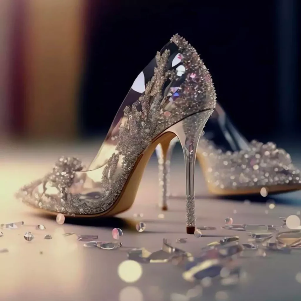 Special Glassy Bride High Heels