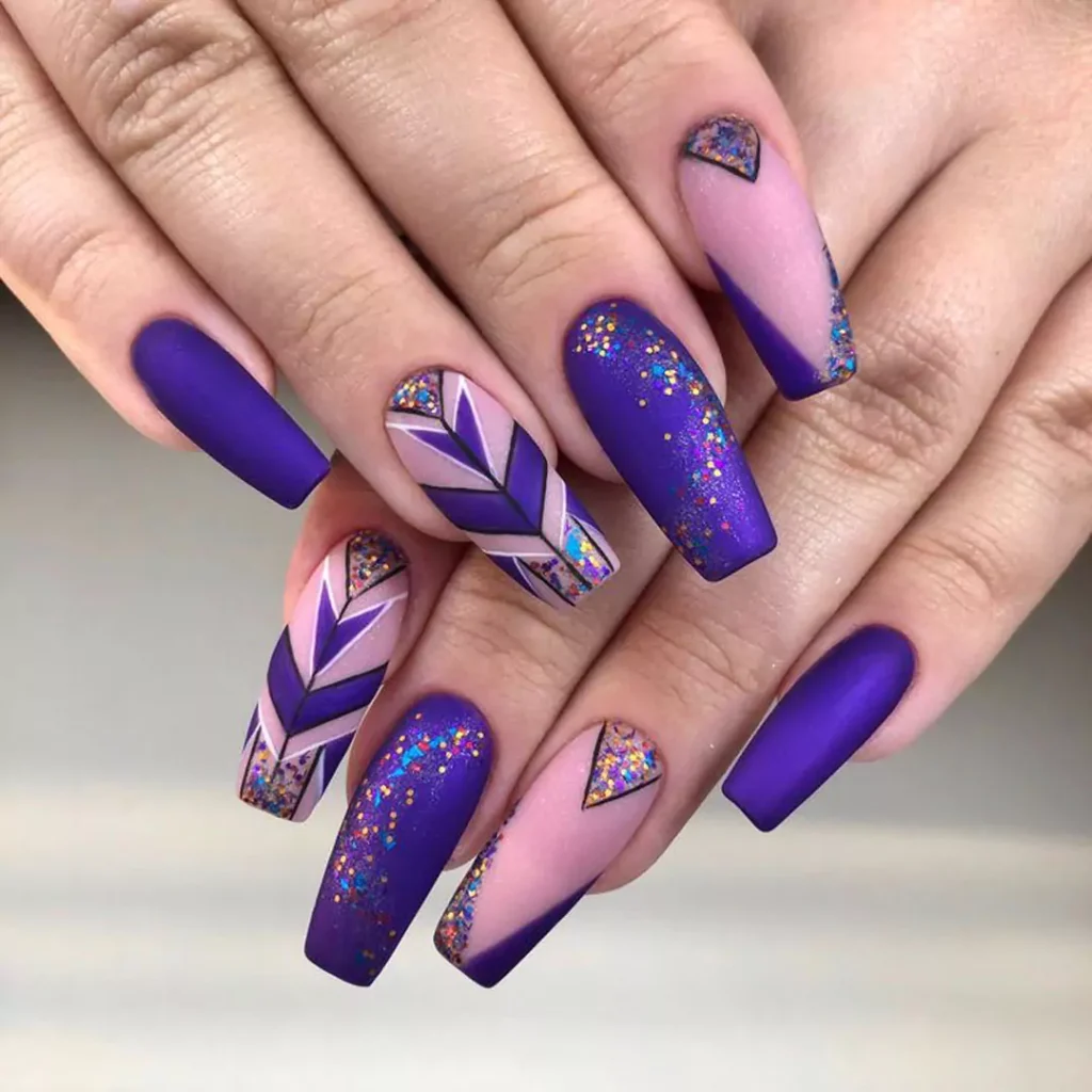 Fashionable Geometric Nail Designs