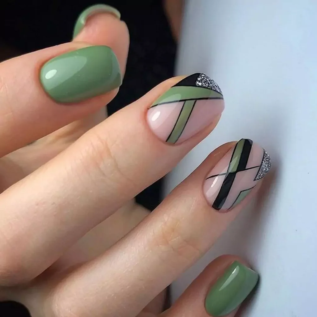 Trendy Geometric Nail Designs