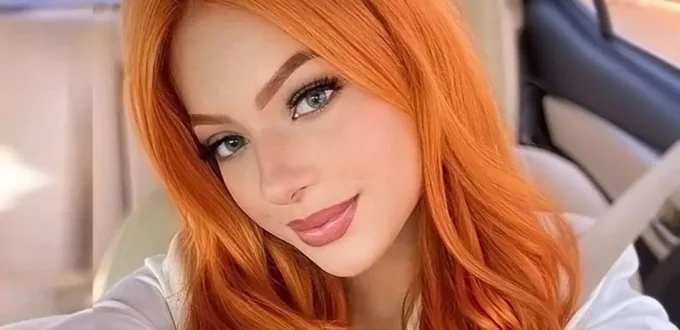 Vibrant Orange hair color