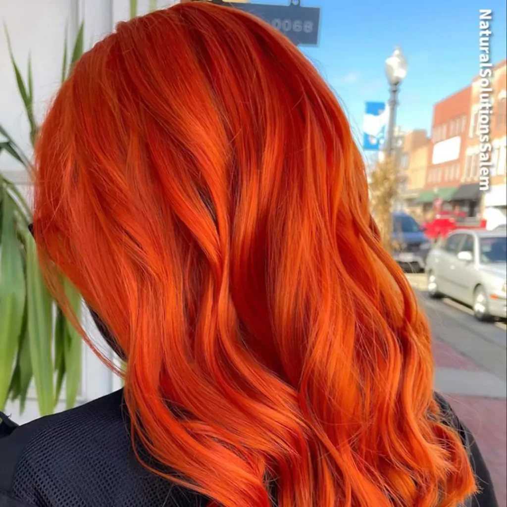 Alluring Orange hair color 