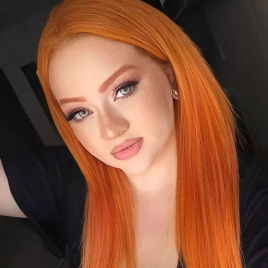 Multidimensional Orange hair color 