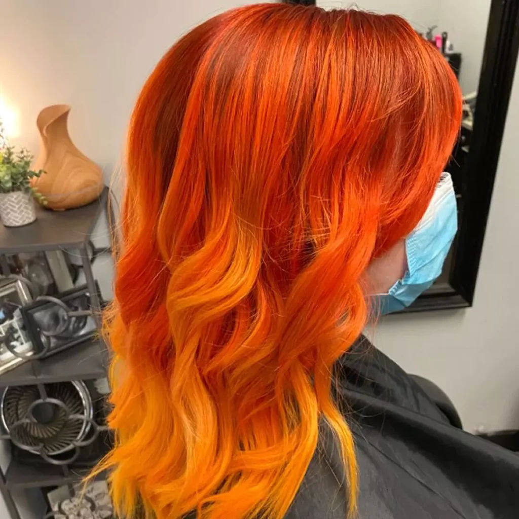 Rich Orange hair color 