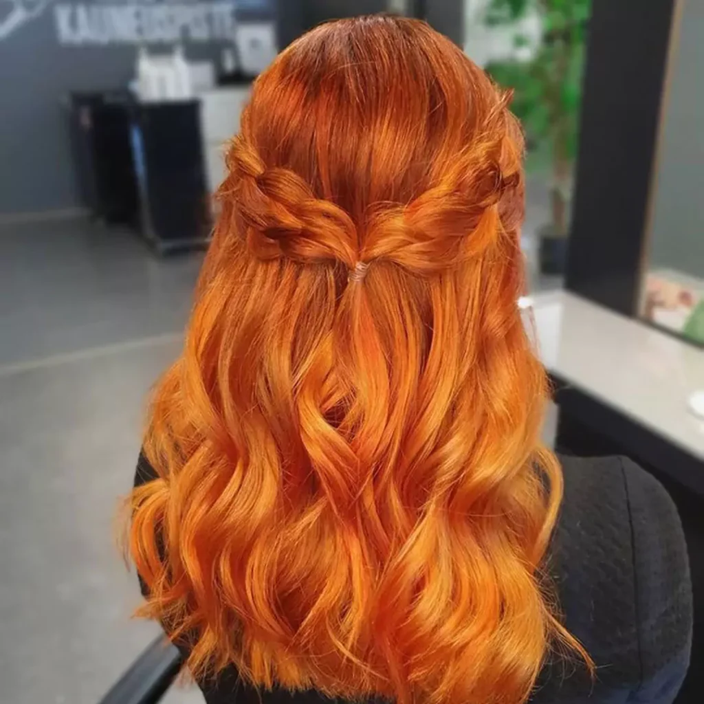 Subtle Orange hair color 