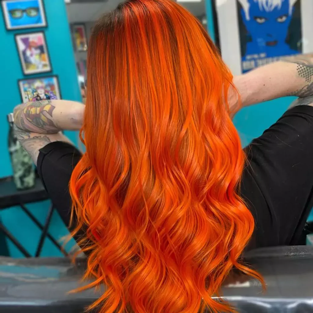 Elegant Orange hair color 