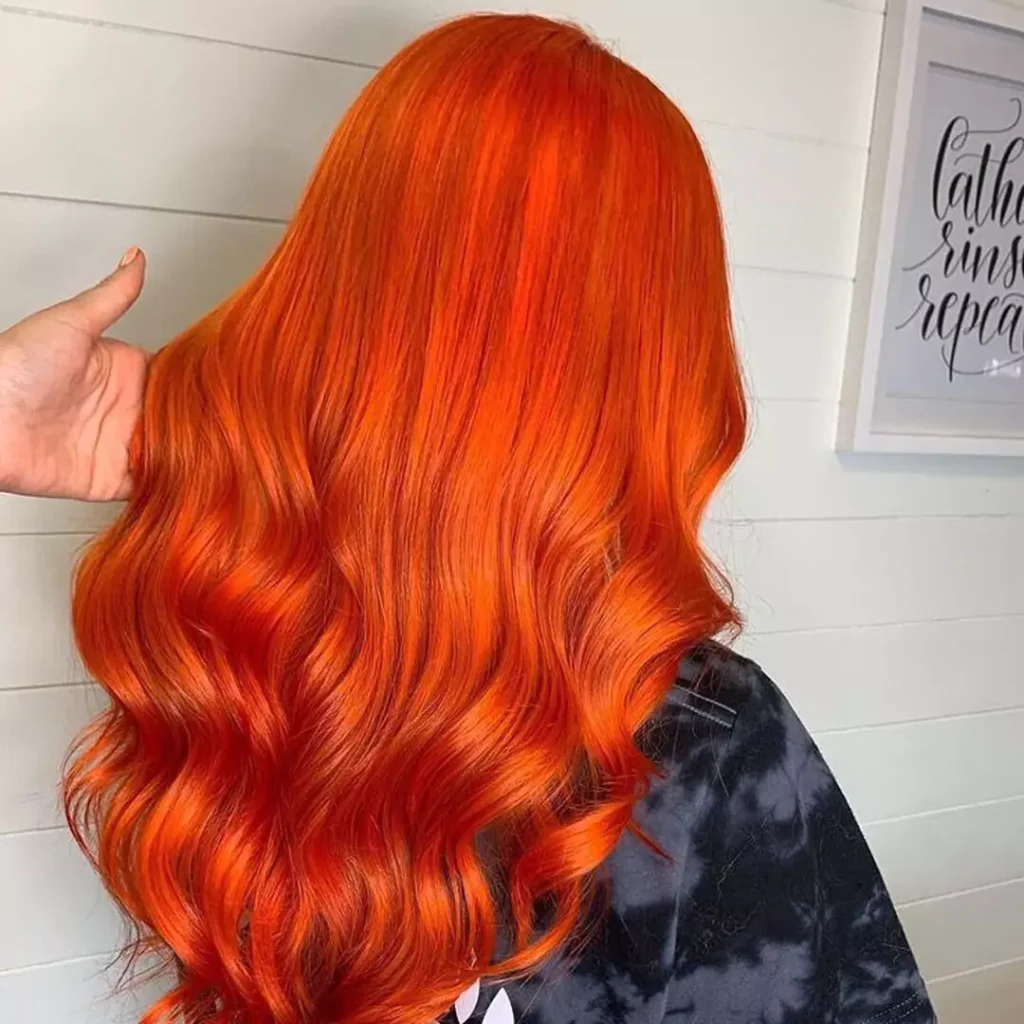 Radiant Orange hair color 