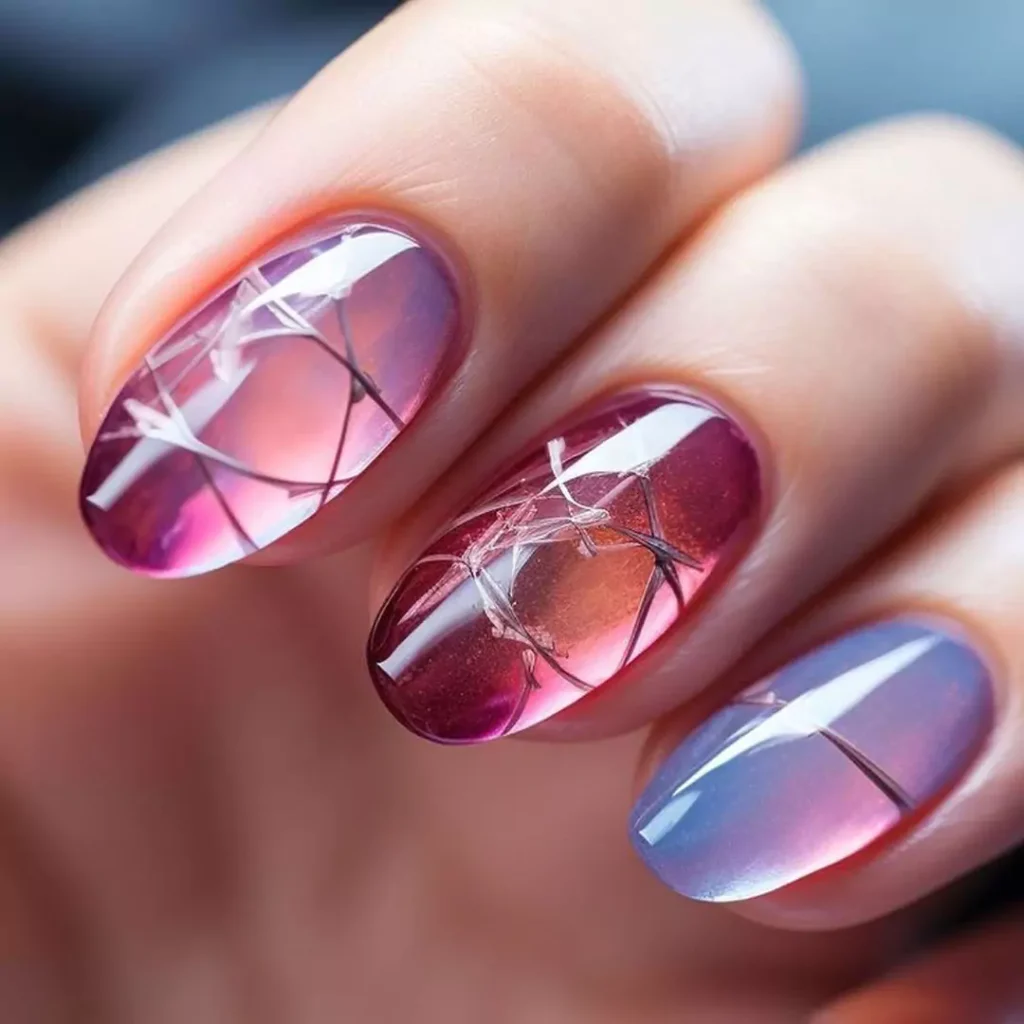 Whimsical Glass nail