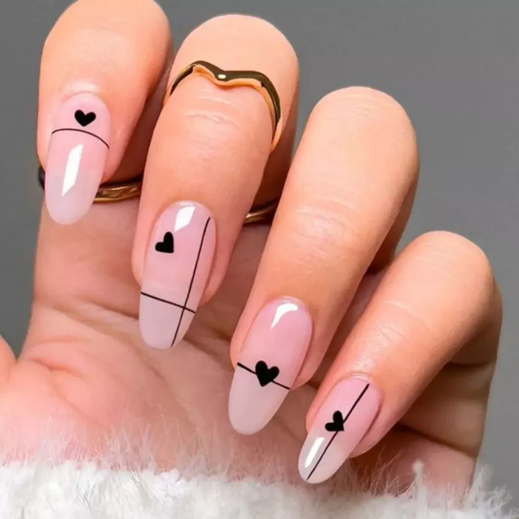 Versatile Heart nail designs