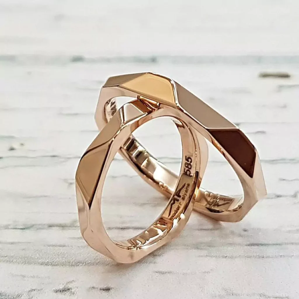 modern wedding rings