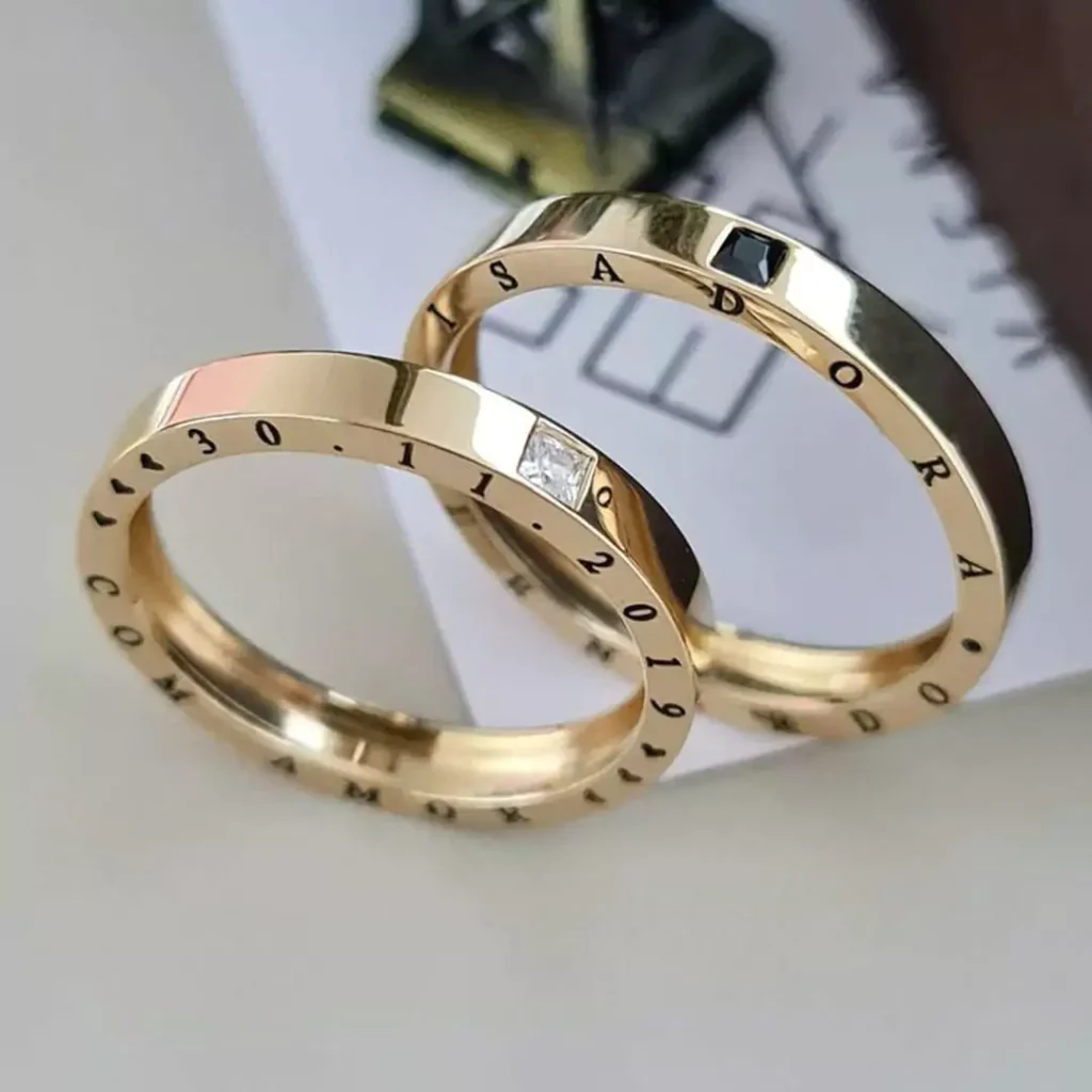 delicate wedding rings