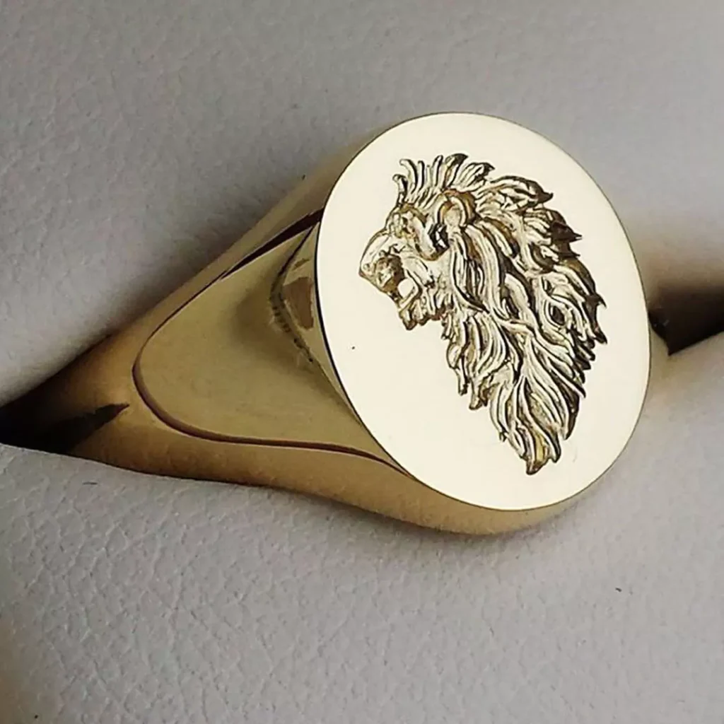 bold gold men's ring