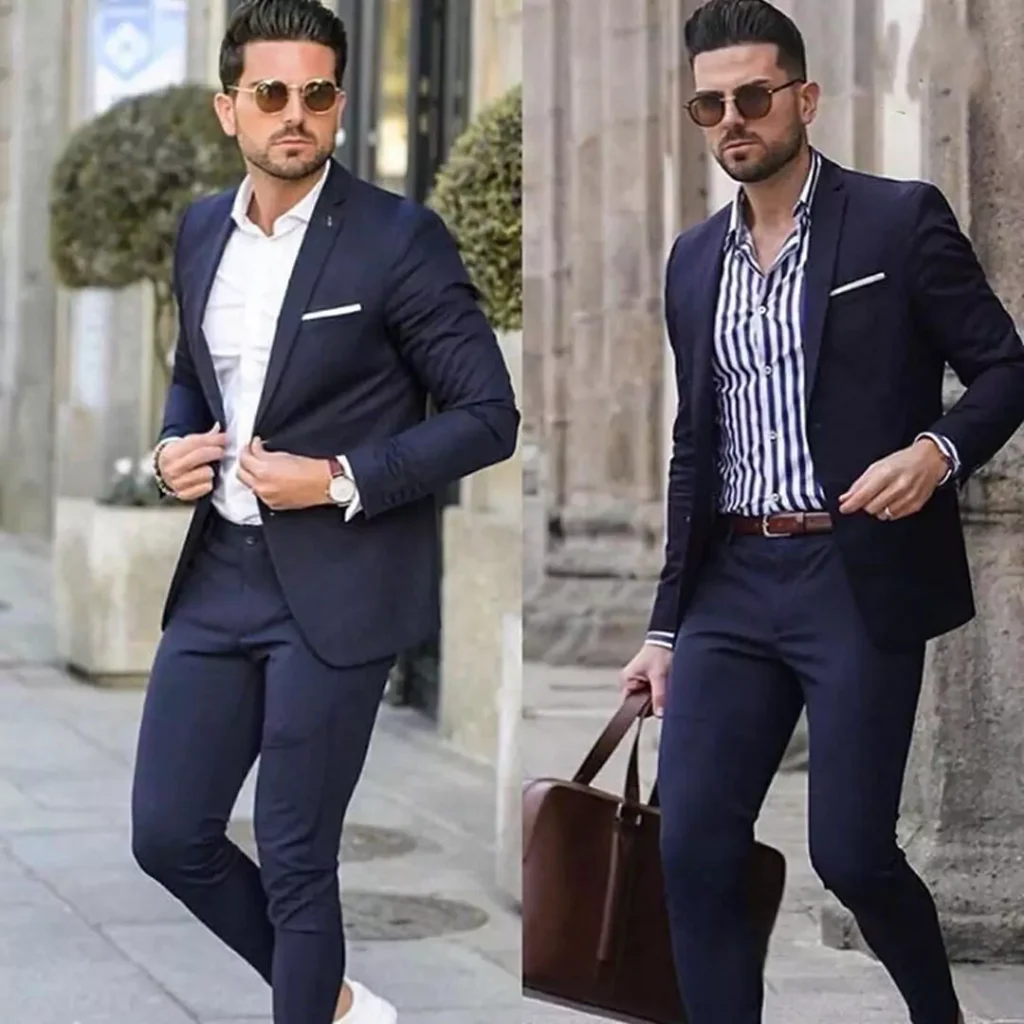 Colorful men's suit 