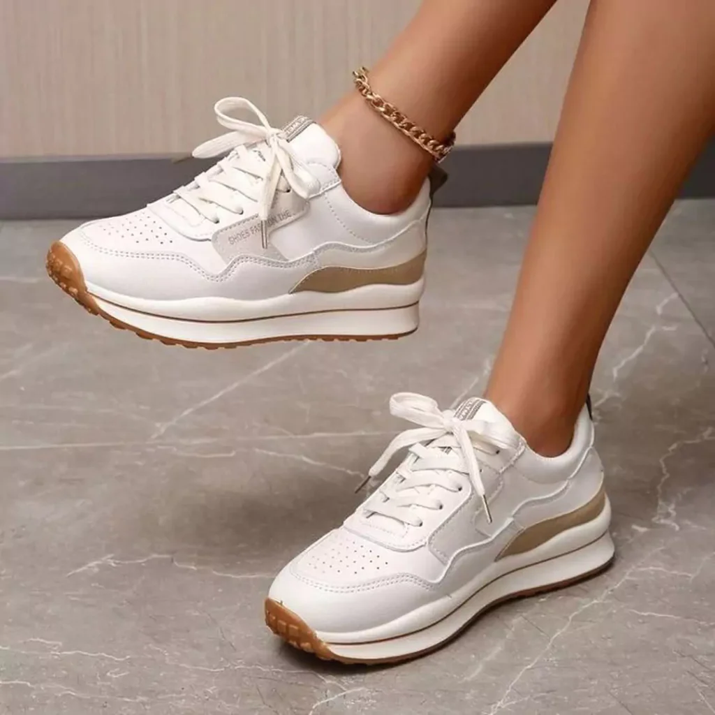 white women's sports shoes