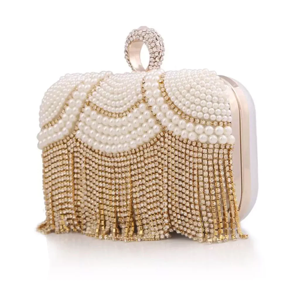 Special pearl bridal handbag