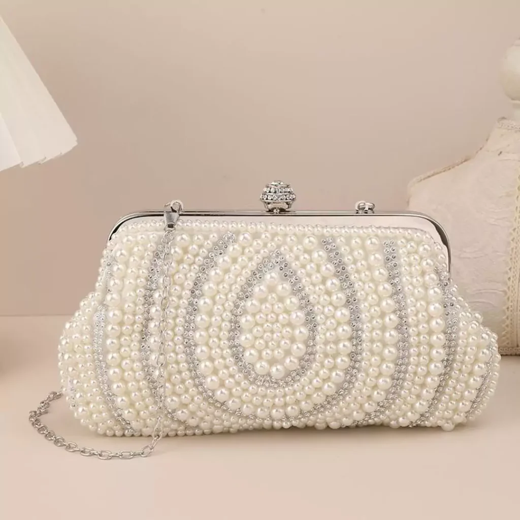 Attractive bridal handbag