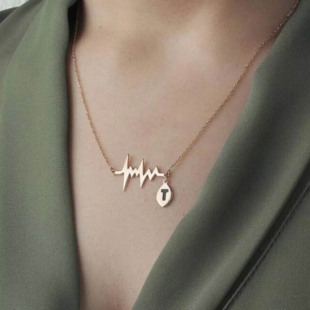 Modern heart rate necklaces