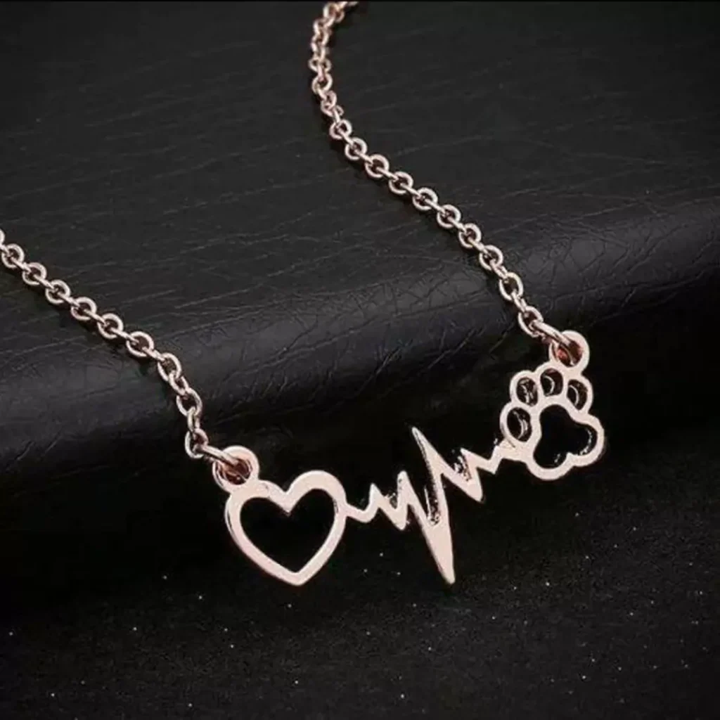 Beautiful and charming heart rate necklaces