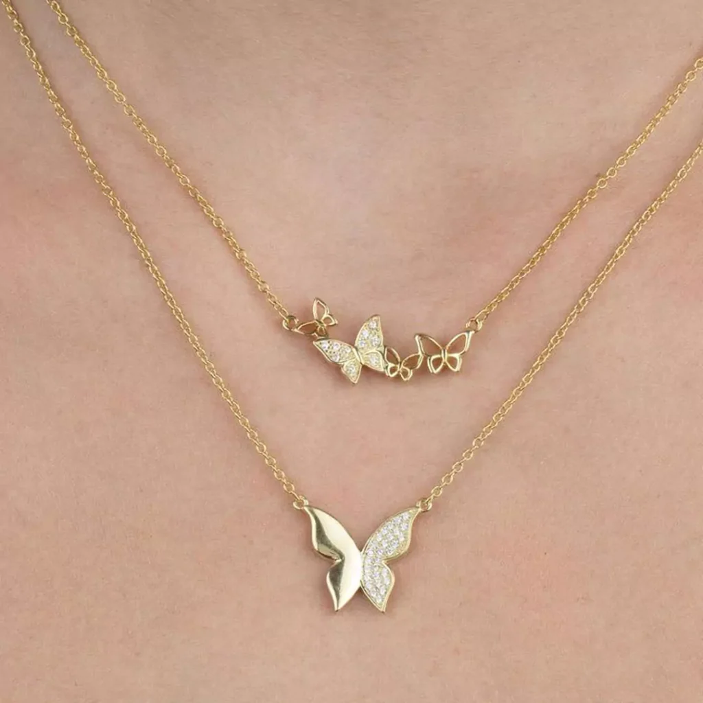 Attractive butterfly necklaces