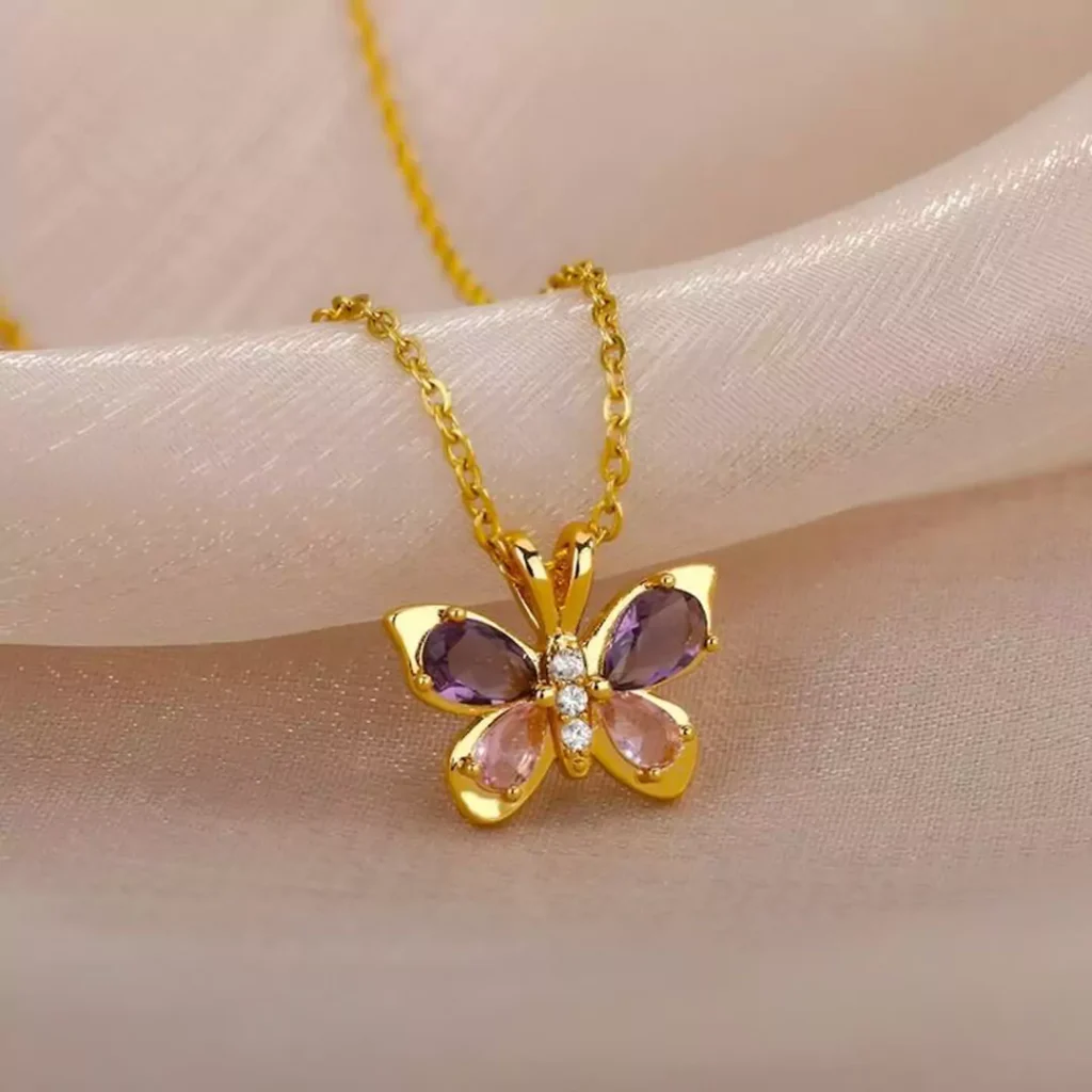 Enchanting butterfly necklaces