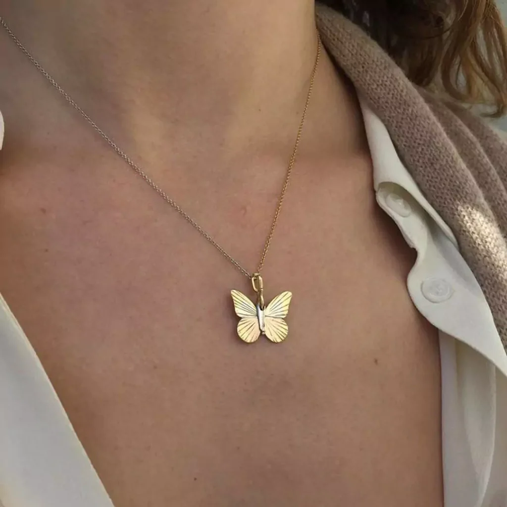 Eye-catching butterfly necklaces