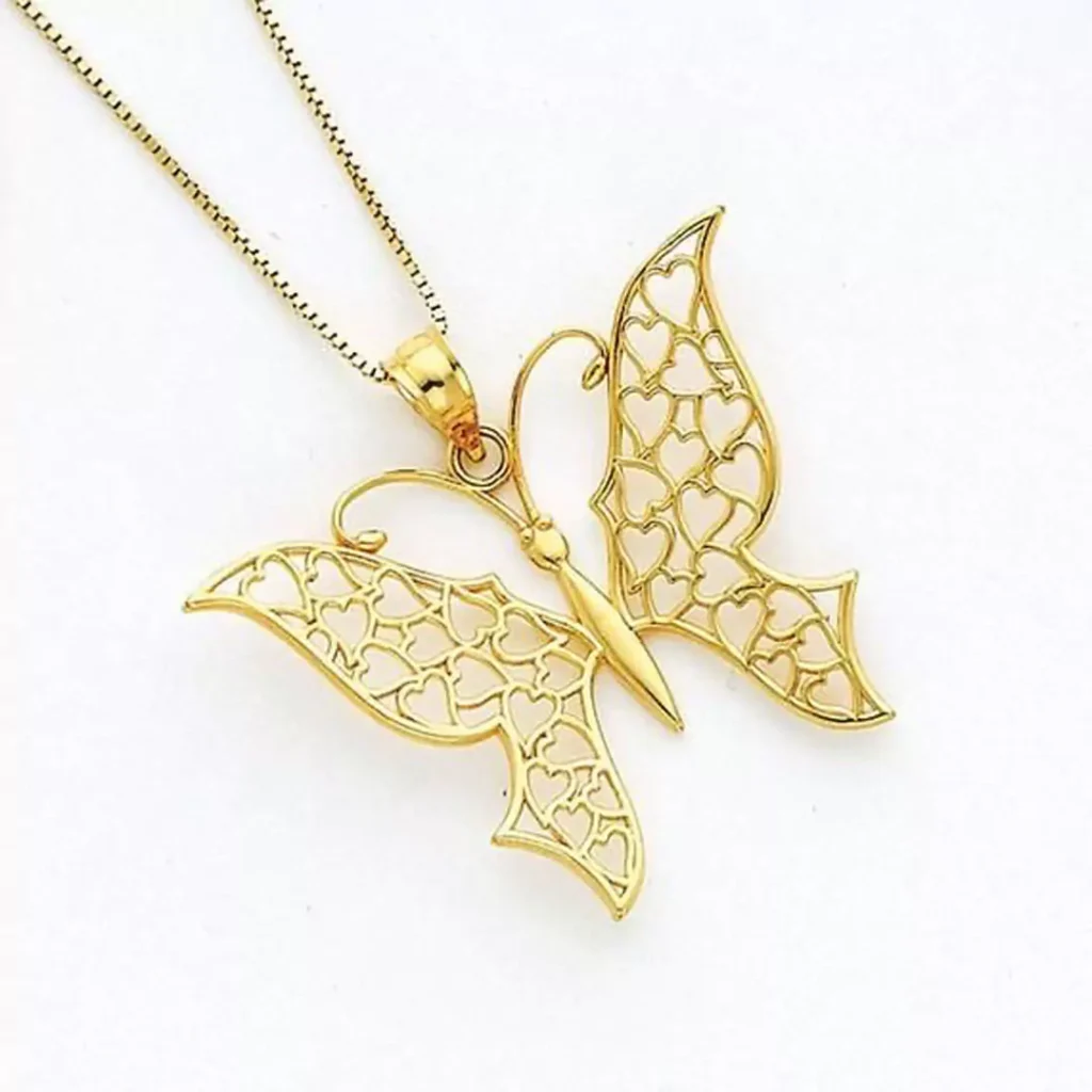 Modern butterfly necklaces