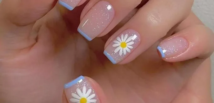 Beautiful Flower Nail Designs