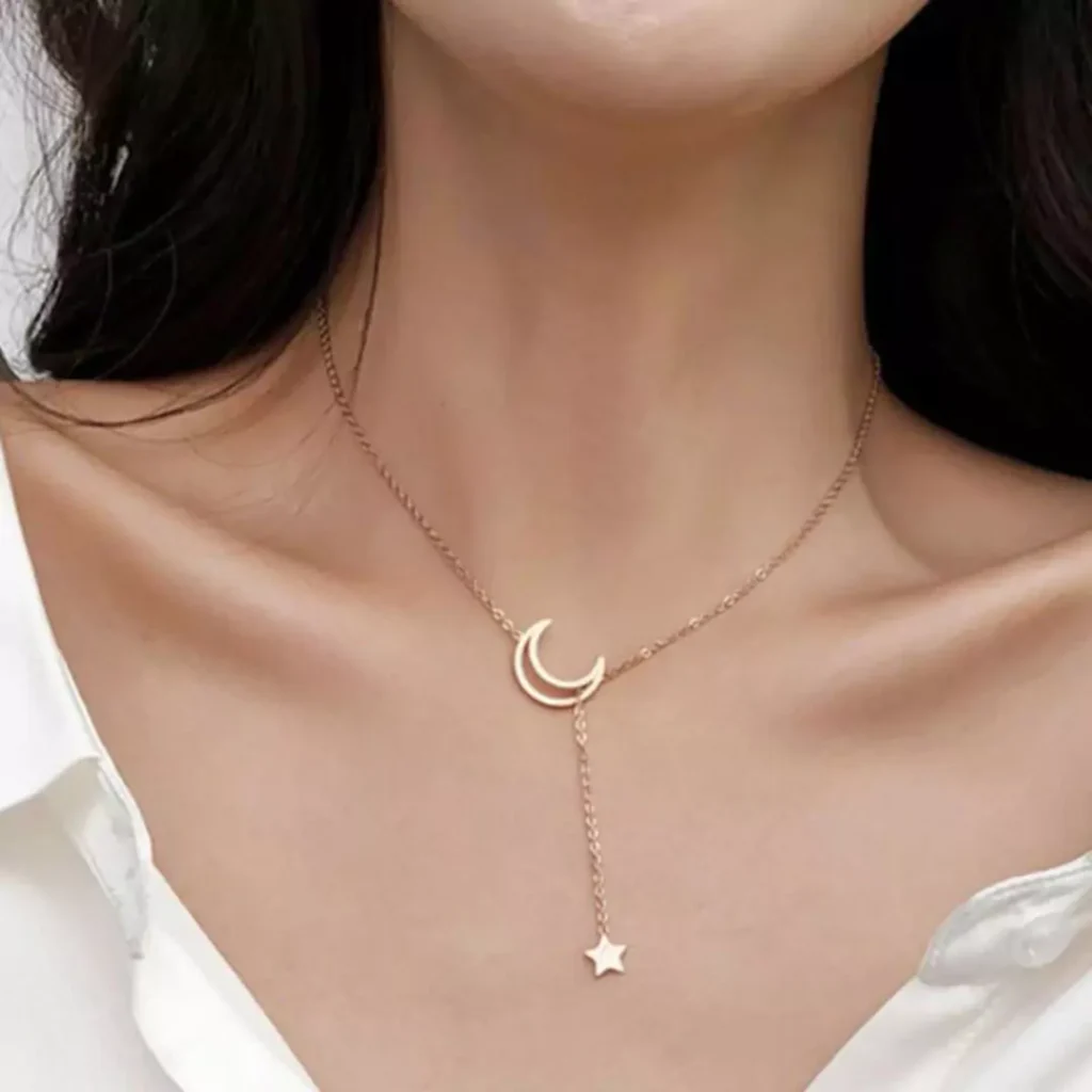 Attractive and special moon design necklaces