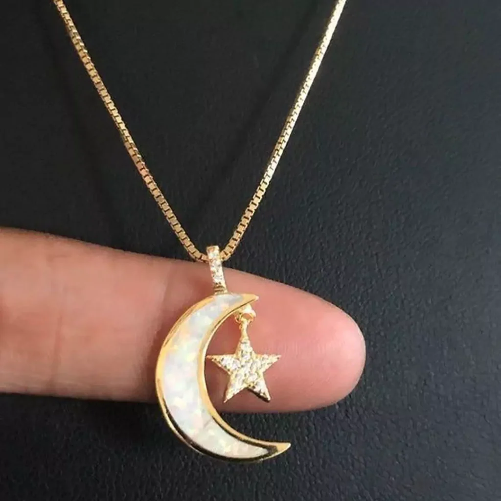 Beautiful moon design necklaces