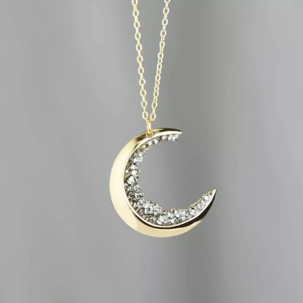 Beautiful and charming moon design necklaces