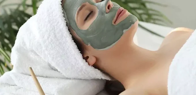 Skincare with mask