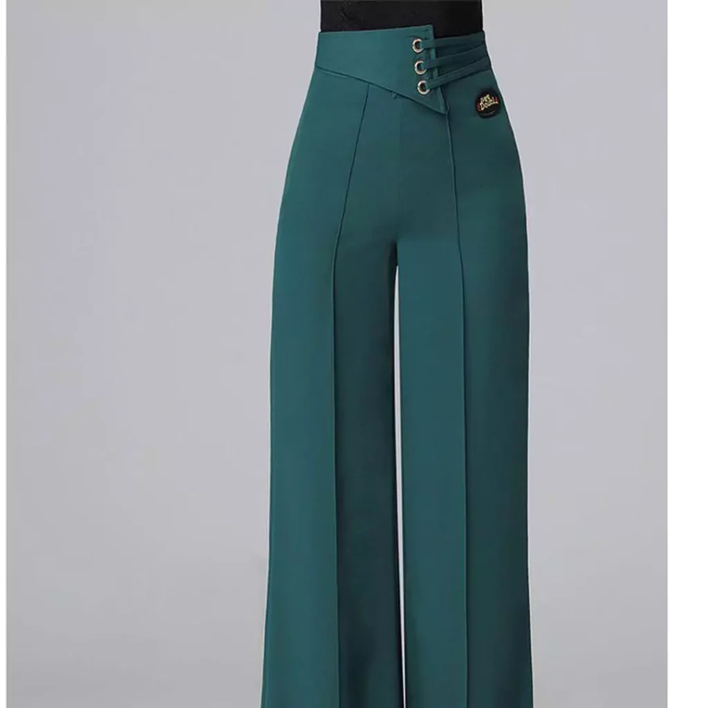 refined women's fabric pants