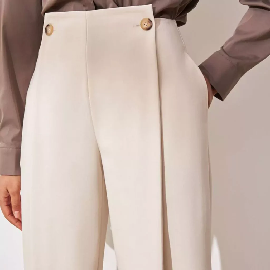 tailored women's fabric pants