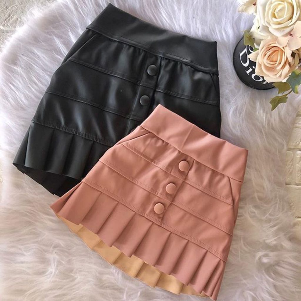 modern pleated skirt model for girls