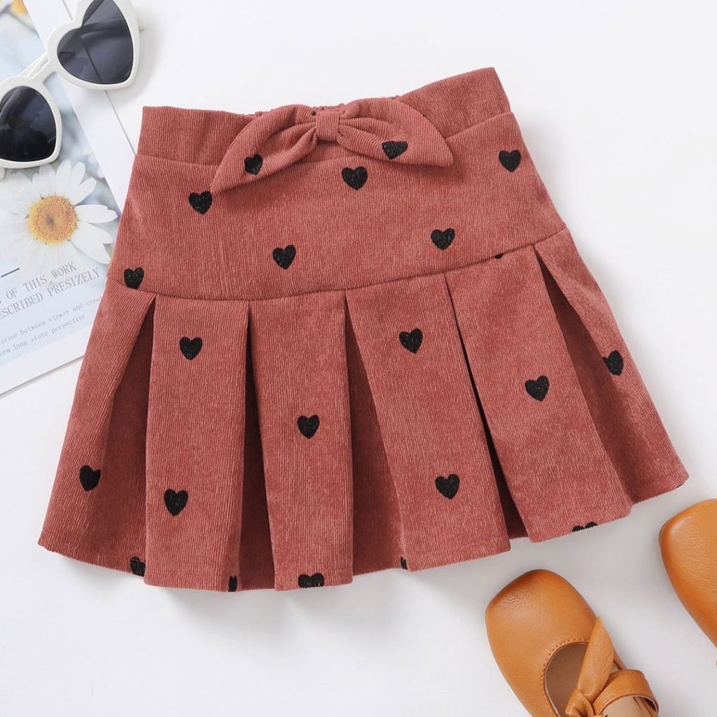 special pleated skirt model for girls