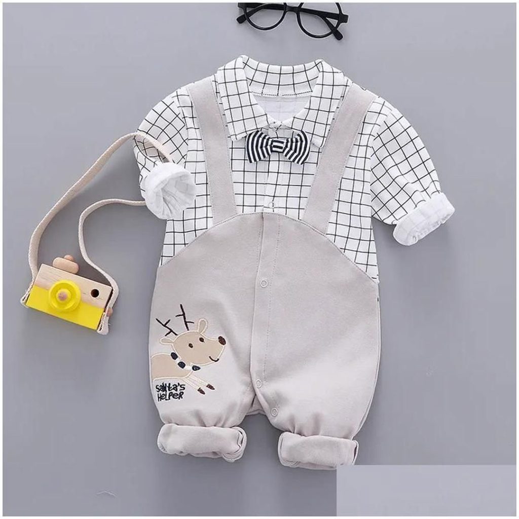 special model of a baby boy's jumpsuits