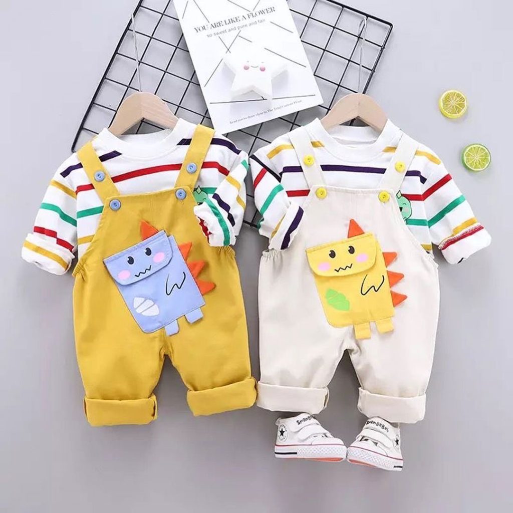 modern model of a baby boy's jumpsuits