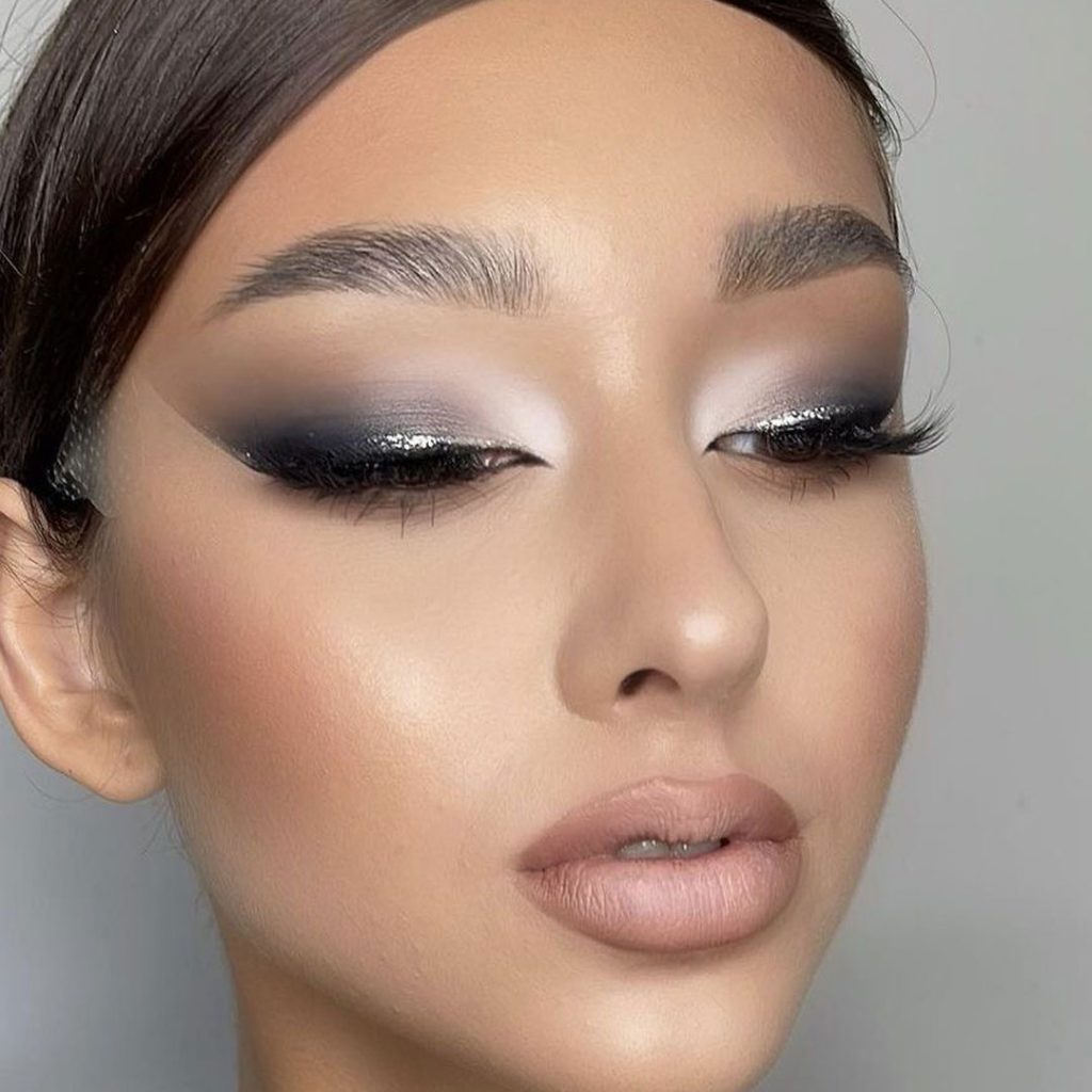 stylish gray eyeshadow