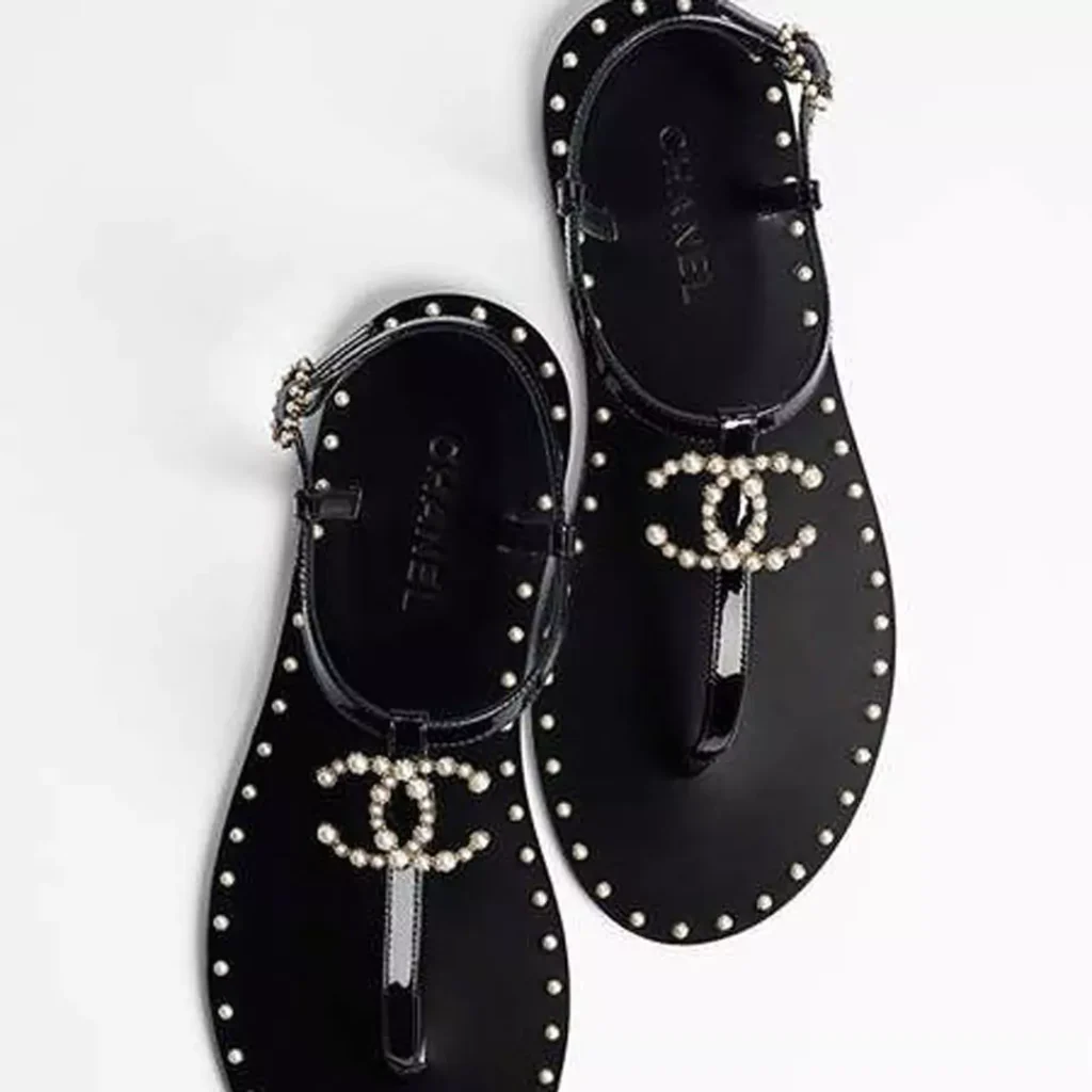 classy black flat sandals for women