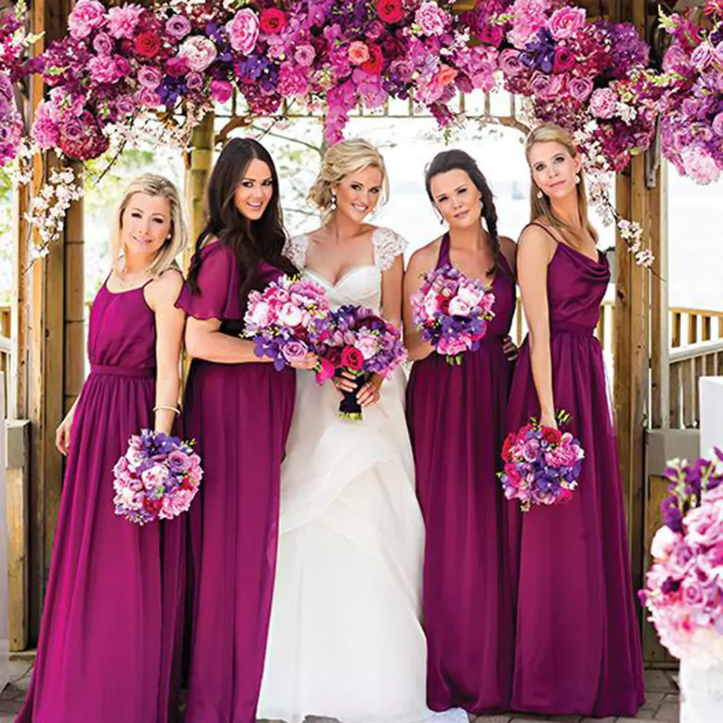 purple bridesmaid dresses