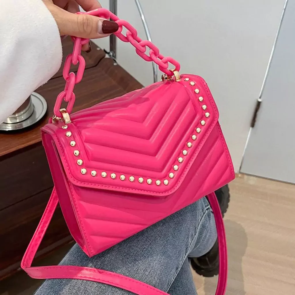 Stylish and special Women's pink handbag 