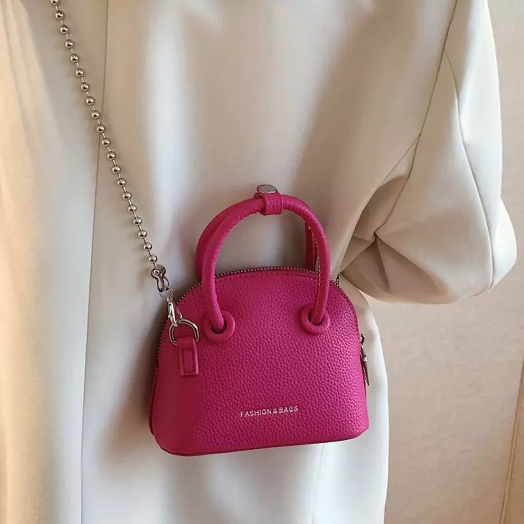 Modern Women's pink handbag 