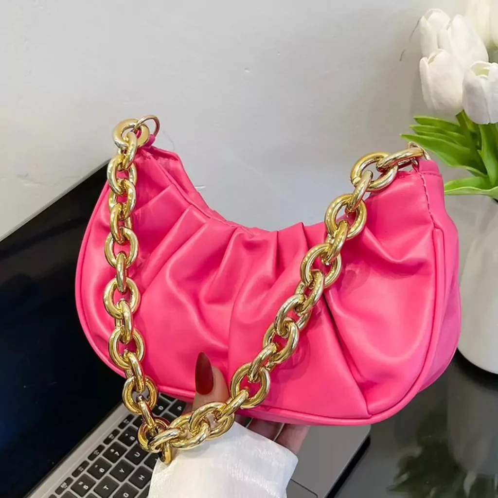 Attractive and special Women's pink handbag 